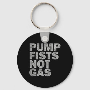 Pump Fists Not Gas Funny New Jersey Beach Souvenir Keychain