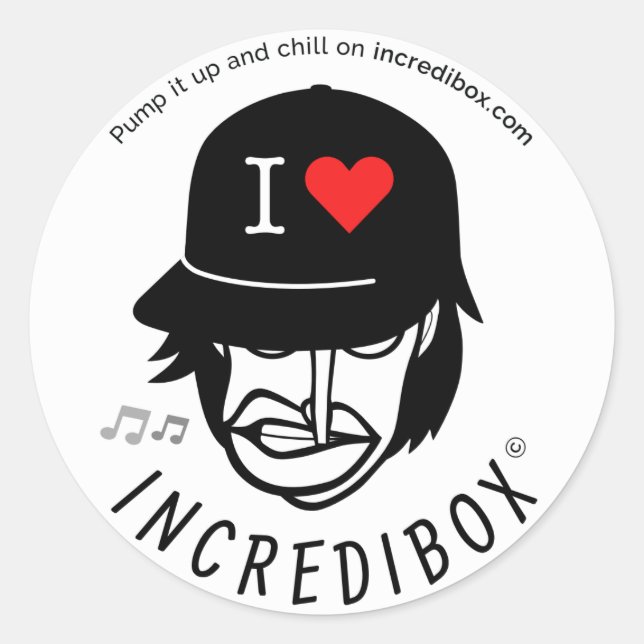 PUMP IT UP CLASSIC ROUND STICKER (Front)