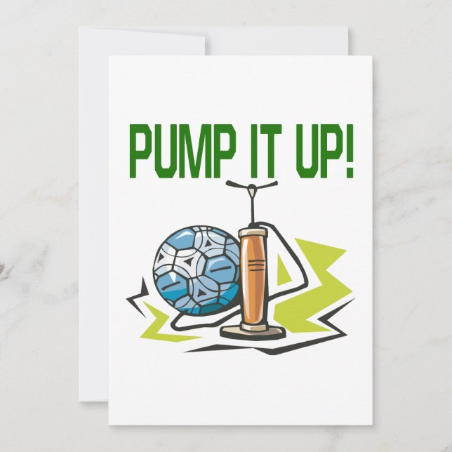 Pump It Up Invitation (Front)