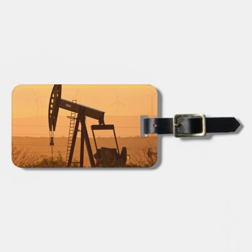 Pump Jack Pumping Oil In West Texas USA Luggage Tag