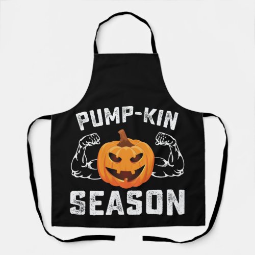 Pump Kin Season Pumpkin Gym Workout Fitness Apron