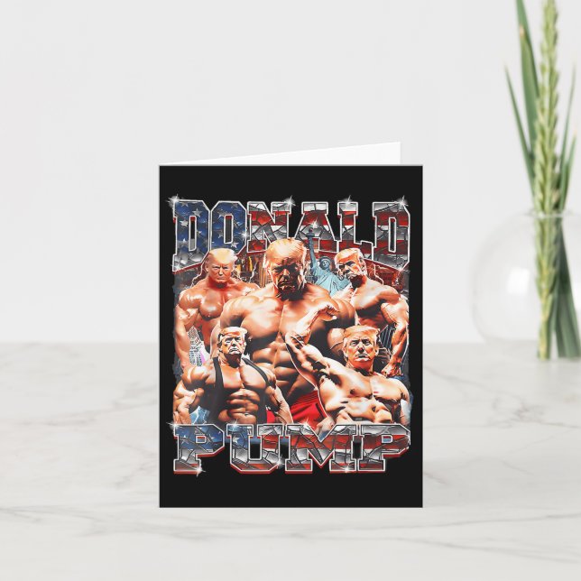 Pump Make America Strong Again Trump 2024  Card (Front)