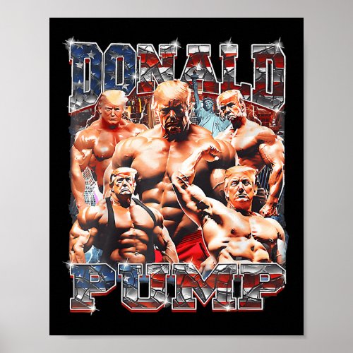 Pump Make America Strong Again Trump 2024  Poster