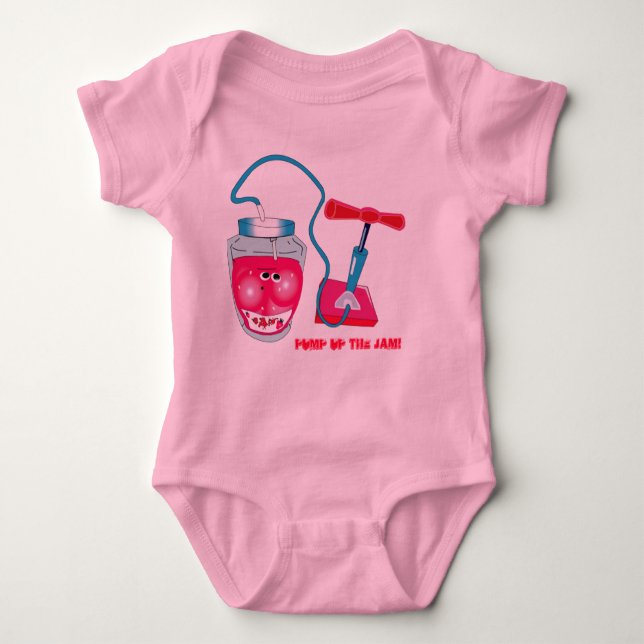 pump up the jam! baby bodysuit (Front)