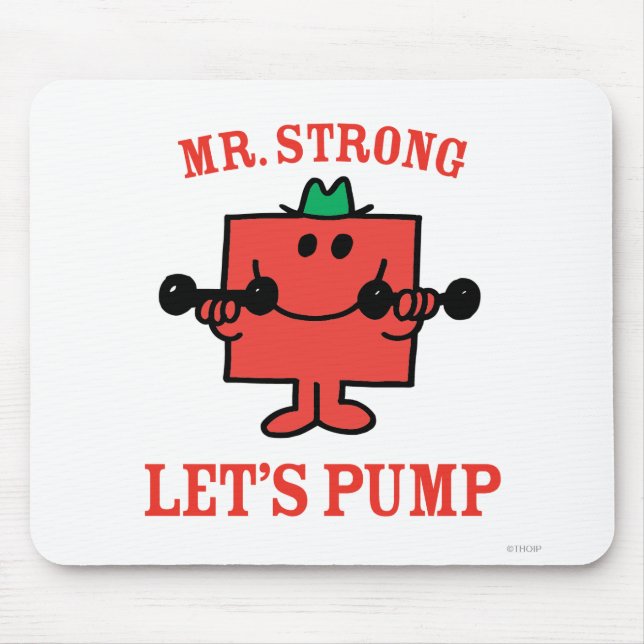 Pumping Iron With Mr. Strong Mouse Pad (Front)