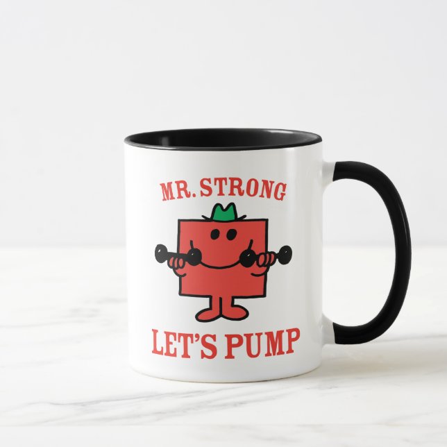 Pumping Iron With Mr. Strong Mug (Right)