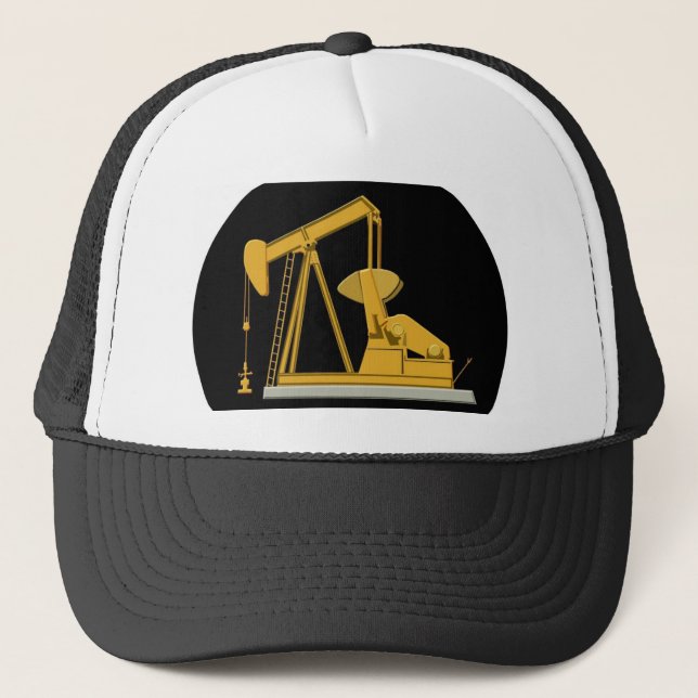 pumpjack keychain trucker hat (Front)