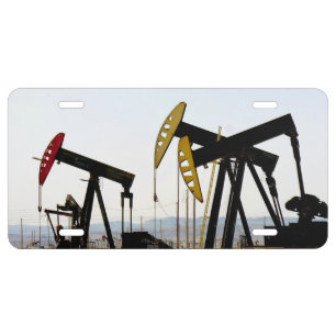 Pumpjacks in Taft California License Plate
