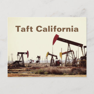 Pumpjacks in Taft California Postcard