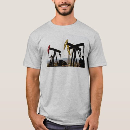 Pumpjacks in Taft California T_Shirt