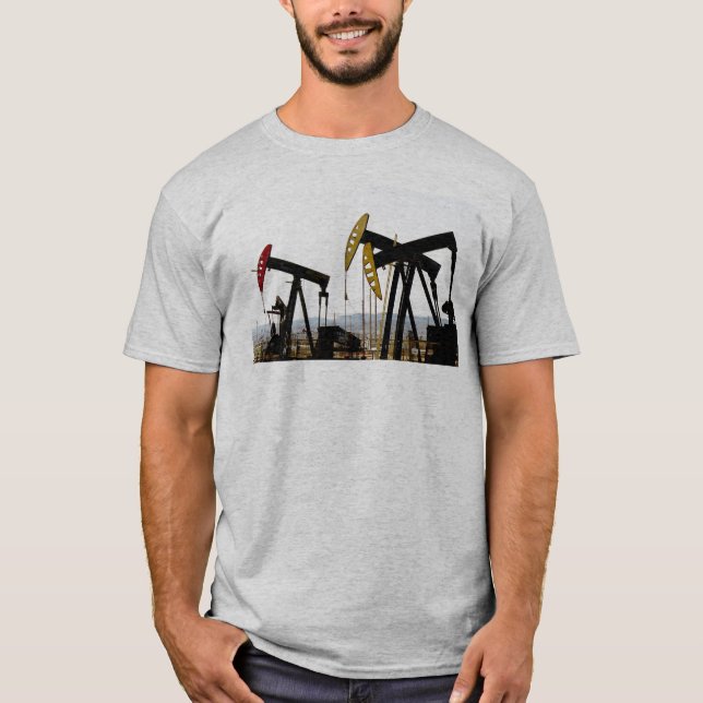 Pumpjacks in Taft California T-Shirt (Front)