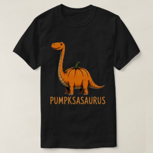 Pumpkasaurus Pumpkin Dinosaur Funny Halloween T-Shirt