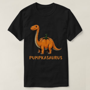 Pumpkasaurus Pumpkin Dinosaur Funny Halloween T-Shirt
