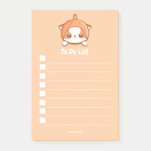 Pumpki Mochi Customizable to do list Post-it Notes