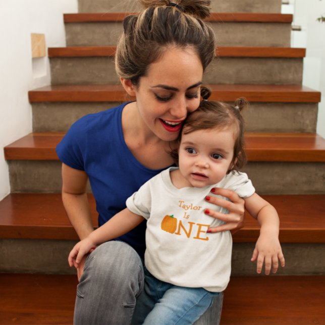 Pumpkin 1st Birthday Baby T-Shirt (Creator Uploaded)