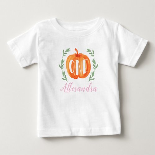 Pumpkin 1st Birthday  Baby T_Shirt