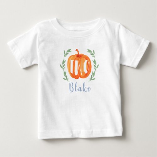 Pumpkin 2nd Birthday  Baby T_Shirt