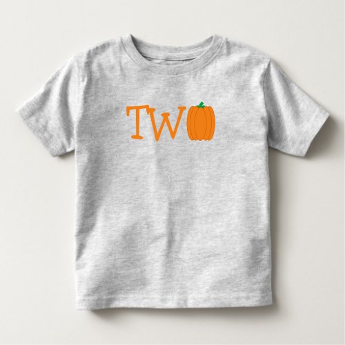 Pumpkin 2nd Birthday Toddler T_shirt