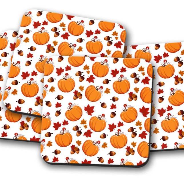 Pumpkin Acorns| Autumn Cork Drink Coaster (Creator Uploaded)