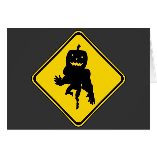 Pumpkin Ahead ! Cards (Front Horizontal)