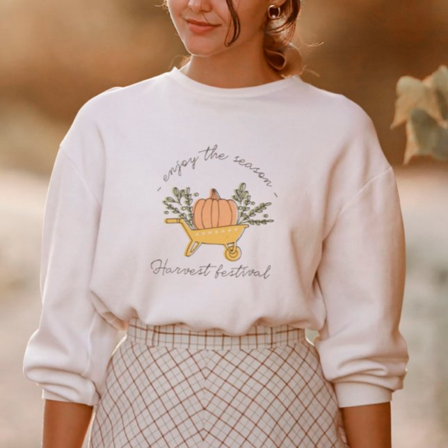 Pumpkin and Fall Leaves Sweatshirt (Creator Uploaded)