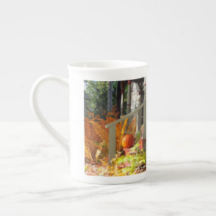 Pumpkin and Ferns - Martha's Vineyard Bone China Mug
