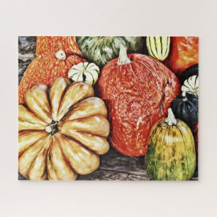 Pumpkin and Gourd Collection Art Puzzle