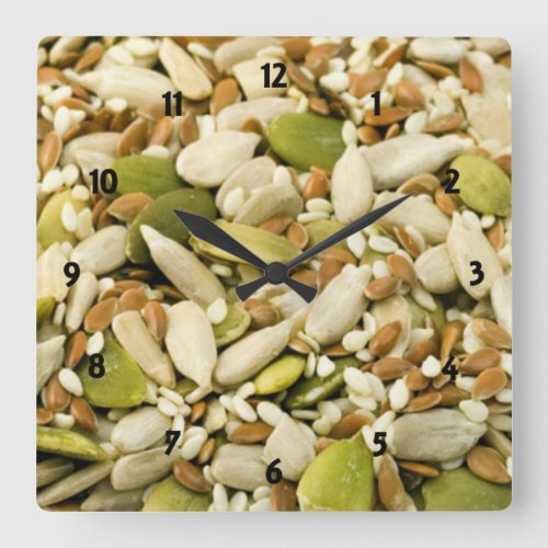 Pumpkin and Mixed Seeds Clock