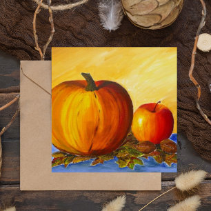 Pumpkin and Nuts Card