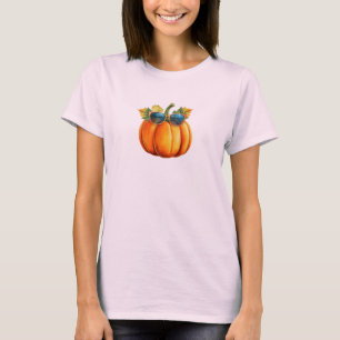 pumpkin and red-rimmed black glasses T-Shirt