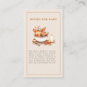 Pumpkin and Spice and Everything Nice Baby Shower Enclosure Card
