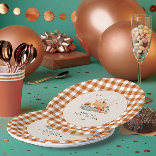 Pumpkin and Spice and Everything Nice Baby Shower  Paper Plates (Multi)