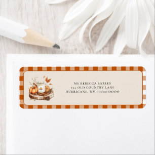 Pumpkin and Spice Everything Nice Return Address Label
