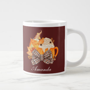 Pumpkin and Spice Gnome Giant Coffee Mug