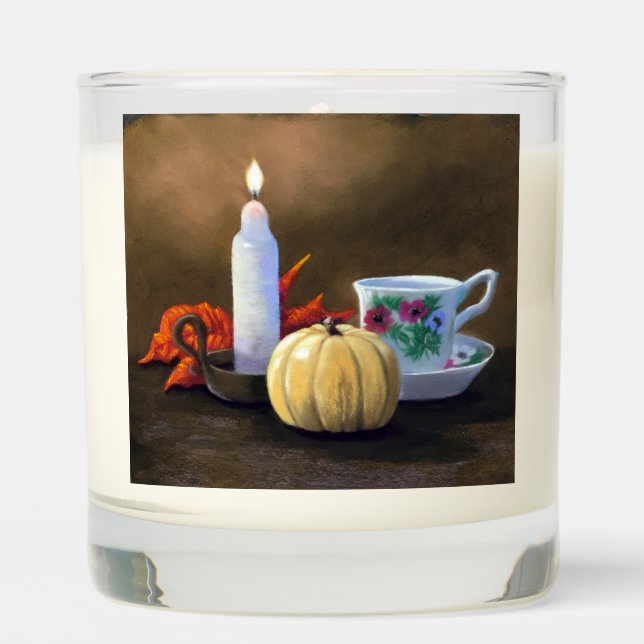 Pumpkin and Tea Scented Candle (Front)