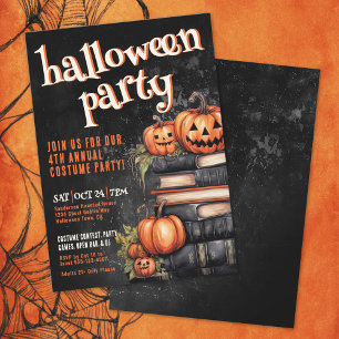 Pumpkin Annual Costume Halloween Party Invitation