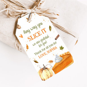 Pumpkin Any way you Slice It Thanksgiving Gift Tags