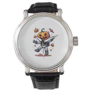 Pumpkin Astronaut � Spooky Space Explorer Shirt Watch