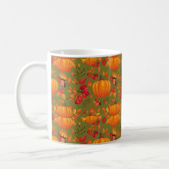 Pumpkin Autumn   Coffee Mug (Left)