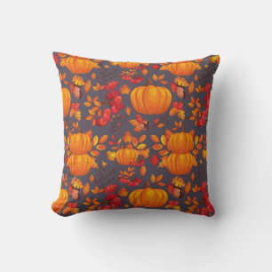 Pumpkin Autumn Throw Pillow
