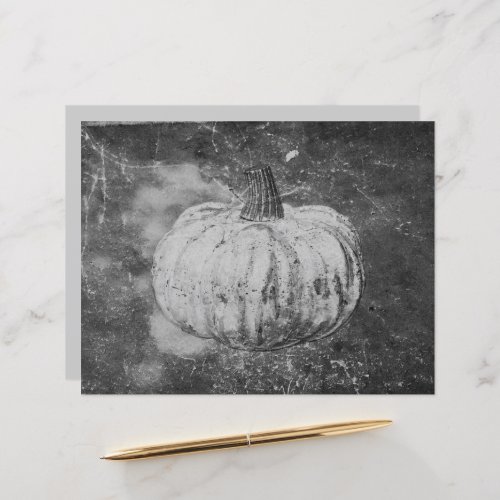 Pumpkin Autumn Vintage Black And White Texture