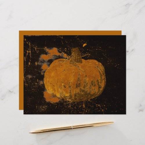 Pumpkin Autumn Vintage Orange Black Grunge Texture