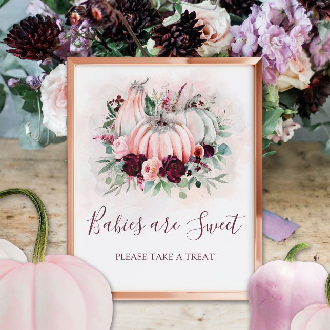 Pumpkin Babies Are Sweet Baby Shower Sign (Creator Uploaded)