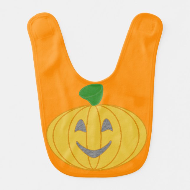Pumpkin Baby Bib (Front)