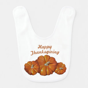 Pumpkin Baby Bibs