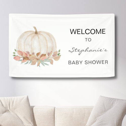 Pumpkin Baby Shower  Banner