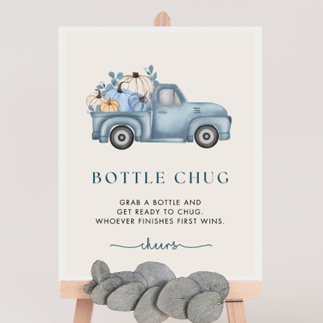 Pumpkin Baby Shower Bottle Chug Game Sign (Creator Uploaded)