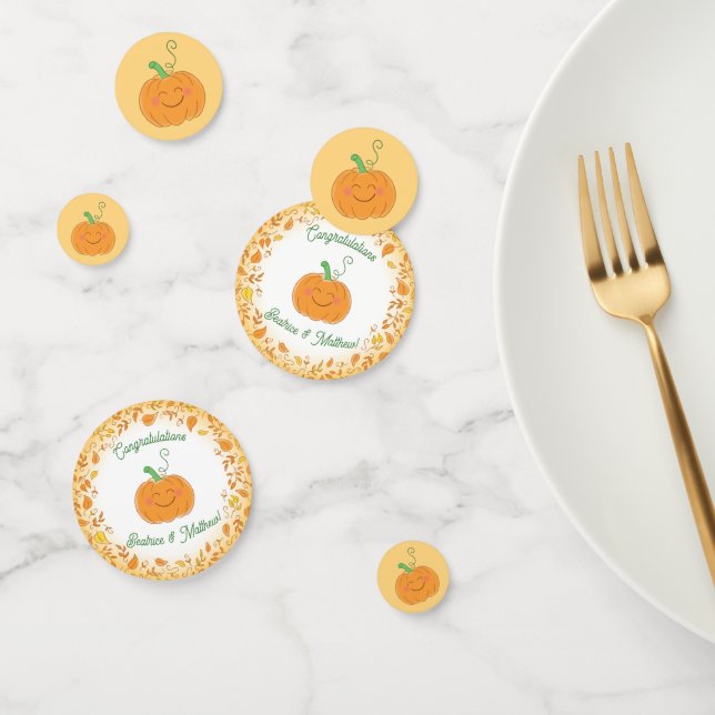 Pumpkin Baby Shower Cute Fall Confetti (Group)