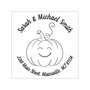 Pumpkin Baby Shower Cute Fall Self-inking Stamp