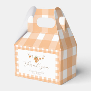 Pumpkin Baby Shower Favor Box